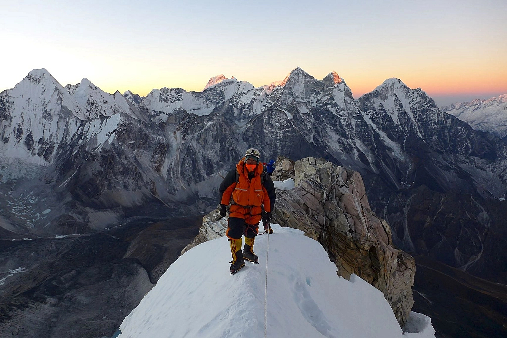 Pen Chirri on the Mushroom Ridge, Ama Dablam