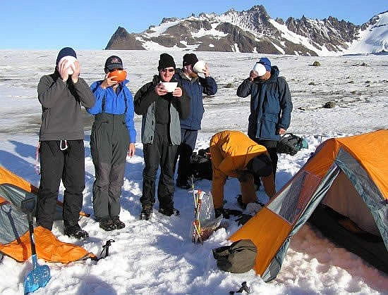 Camping on the Traverse