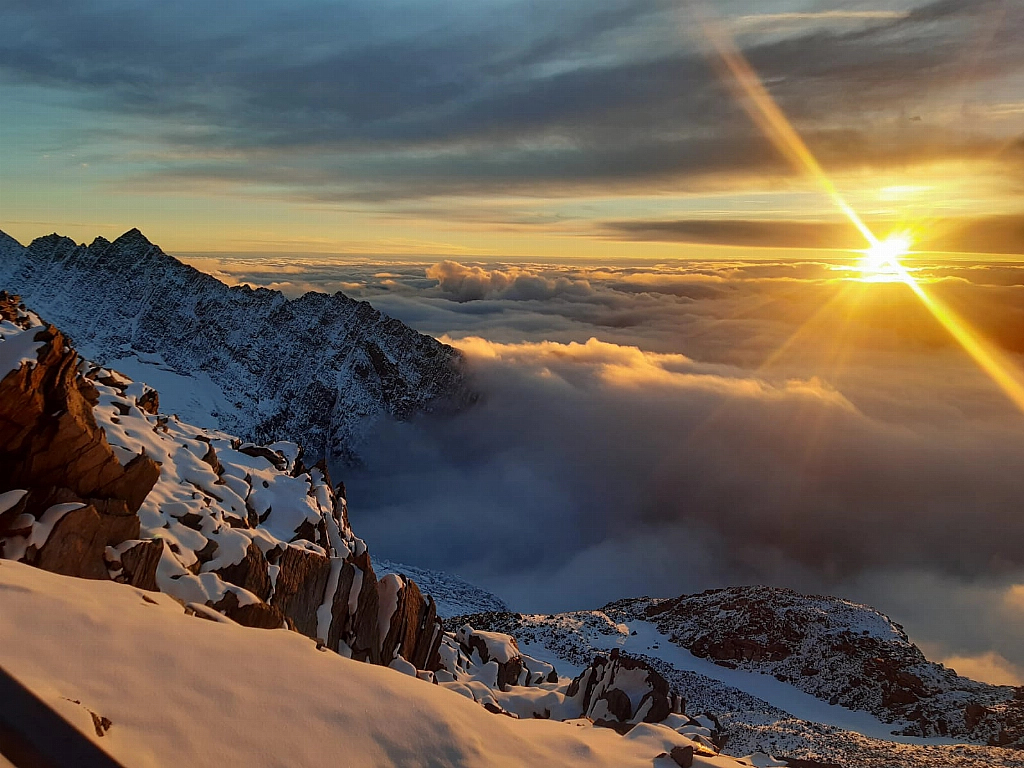 Sunrise on Mont Blanc