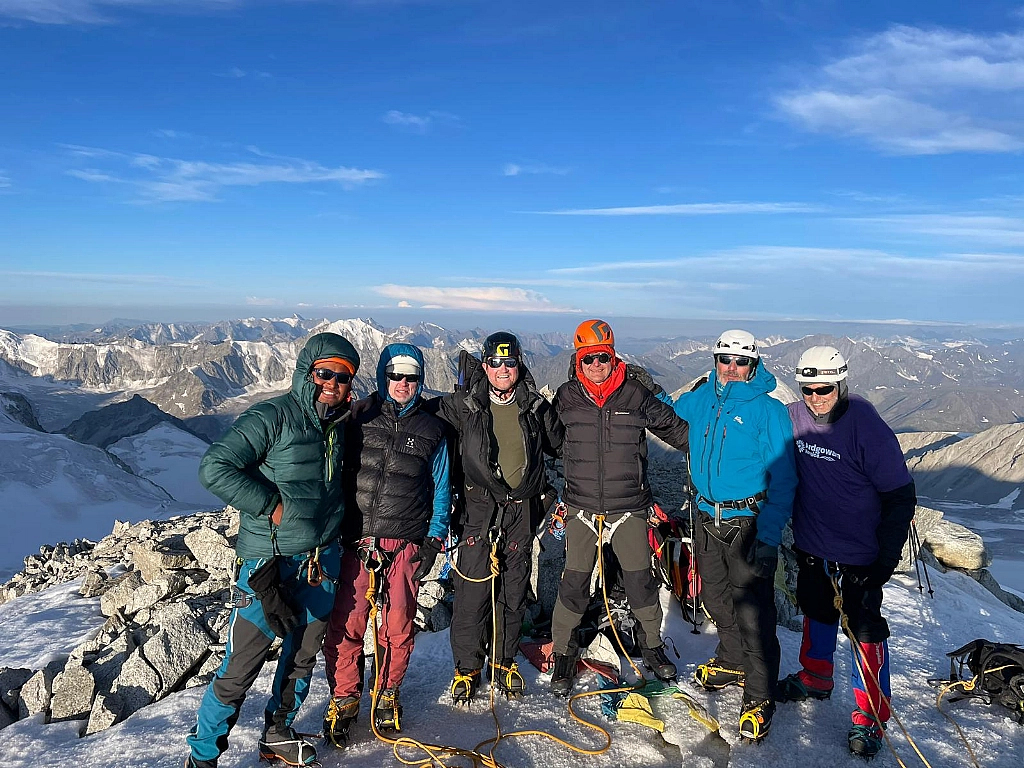 Friendship Peak on the three borders of Mongolia, Russia and China