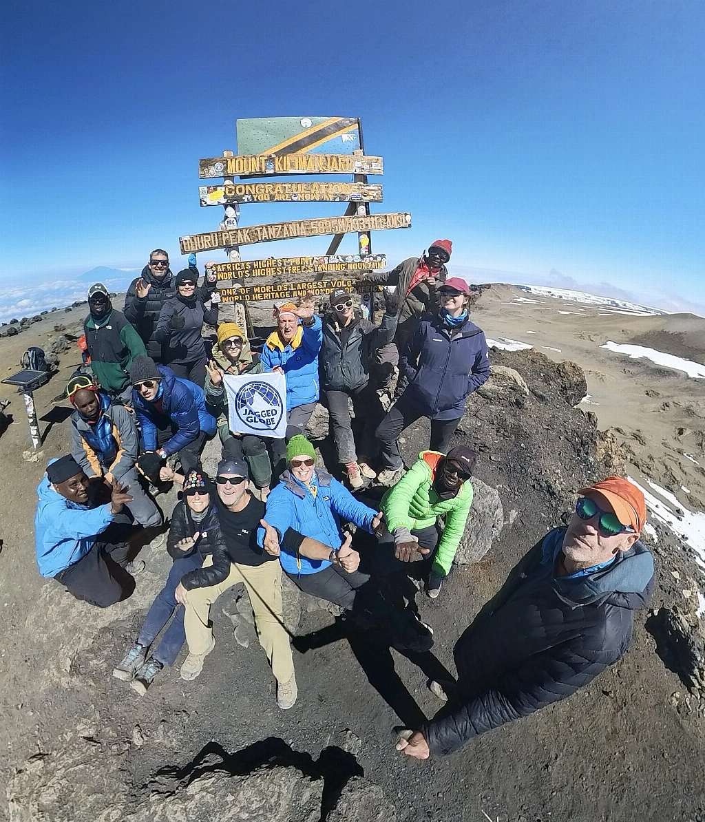 Jagged Globe team on the summit, September 2024