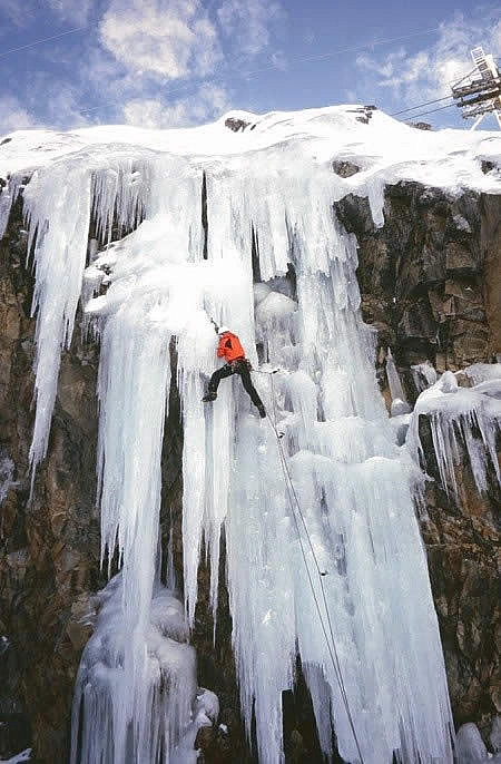 Alpine Ice La Grave - climbing at Alp D\'huez