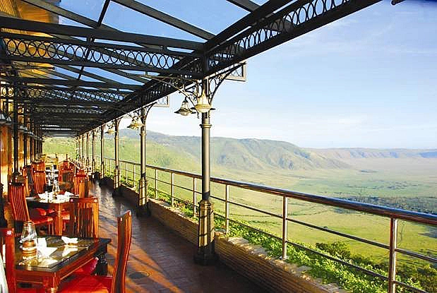 View into crater from Ngorongoro Wildlife Lodge
