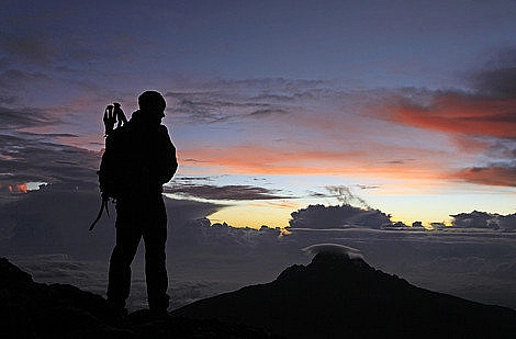 Dawn on summit day - Kilimanjaro Lemosho Glades